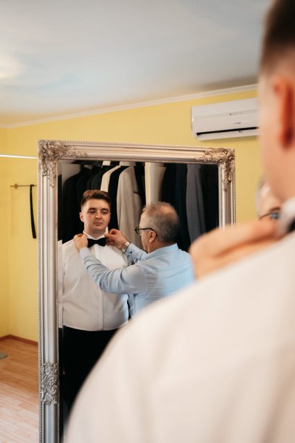 moška poročna obleka