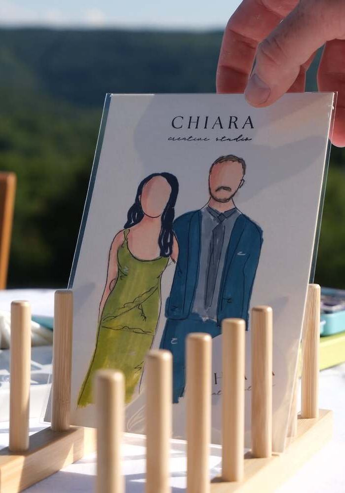 ilustriranje v živo na poroki