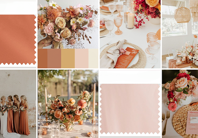 barvni odtenki za poroko