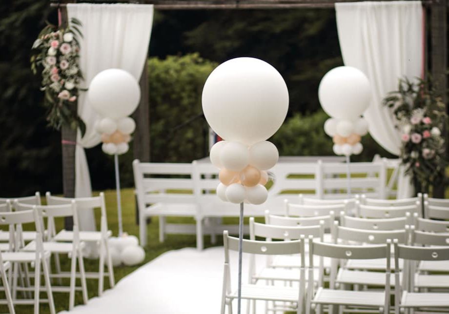 poročna dekoracija z baloni